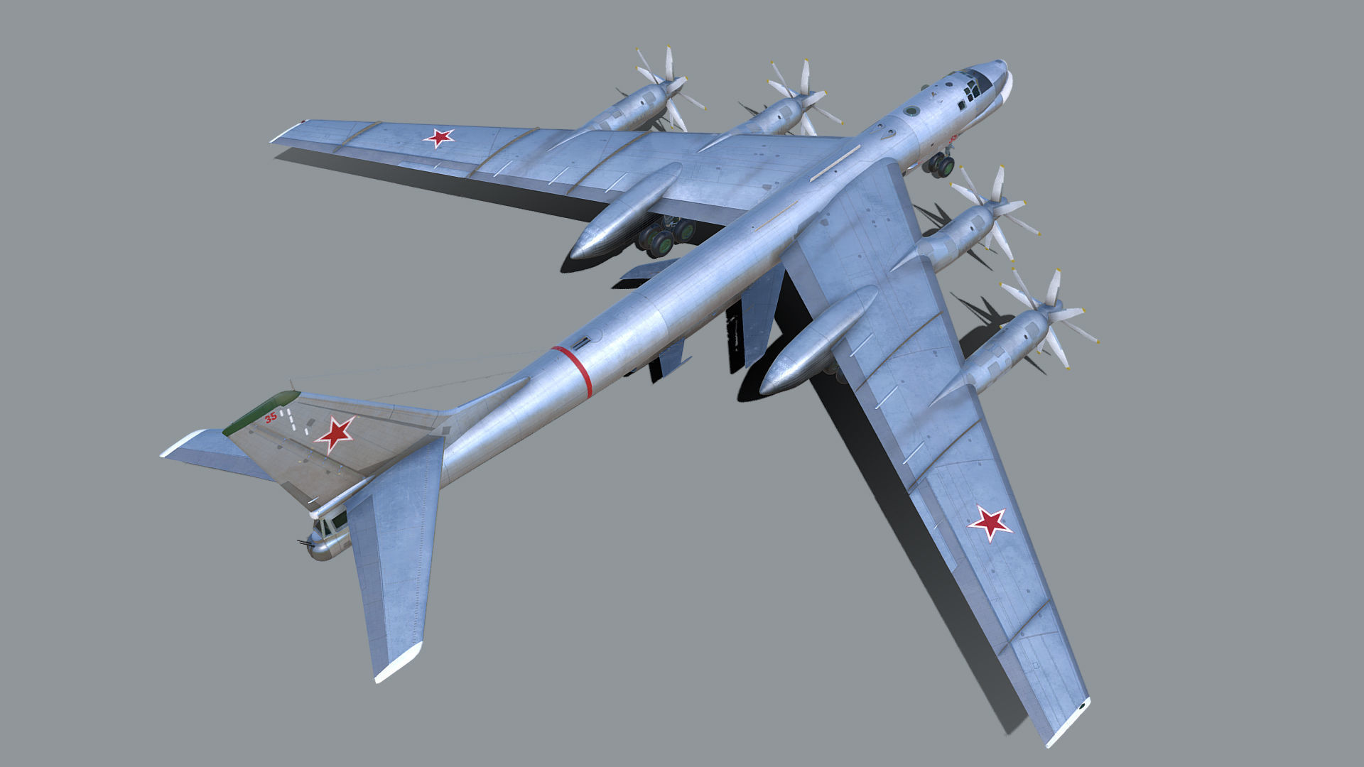 Tupolev Tu-95K Bear-B 3D model_4
