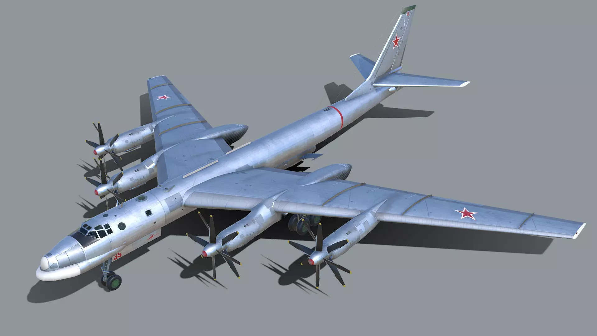 Tupolev Tu-95K Bear-B 3D model_0