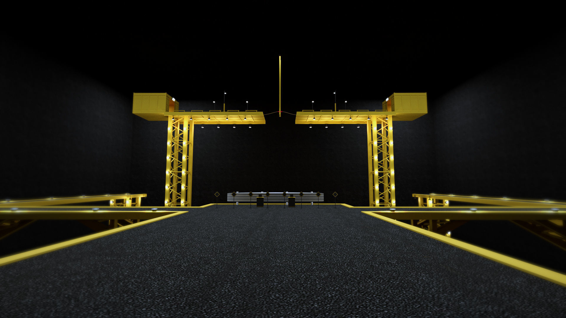 Tug Of War Squid Game Level Low-poly 3D model_2