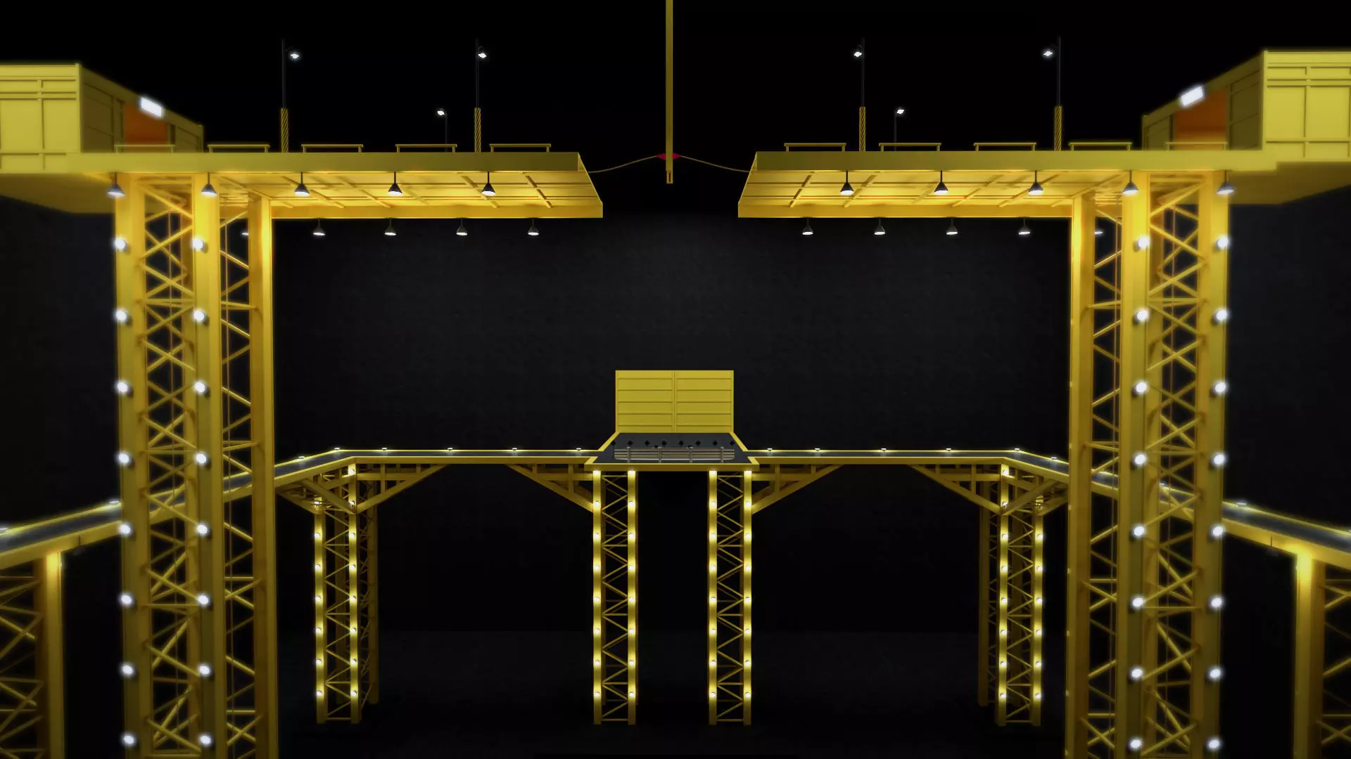 Tug Of War Squid Game Level Low-poly 3D model_0