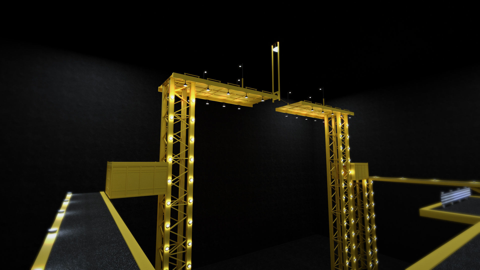 Tug Of War Squid Game Level Low-poly 3D model_3