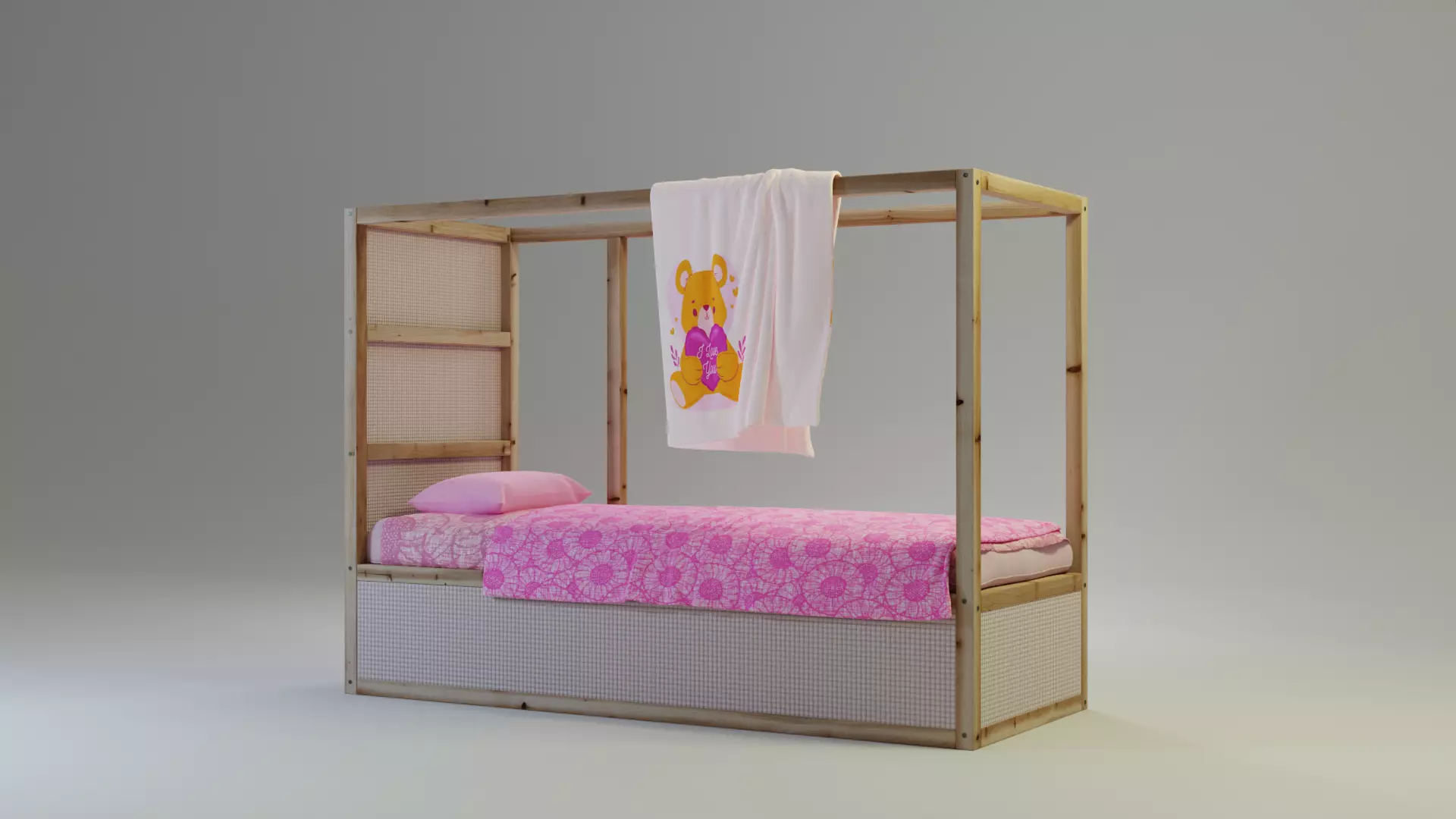 Reversible Bed Free 3D model