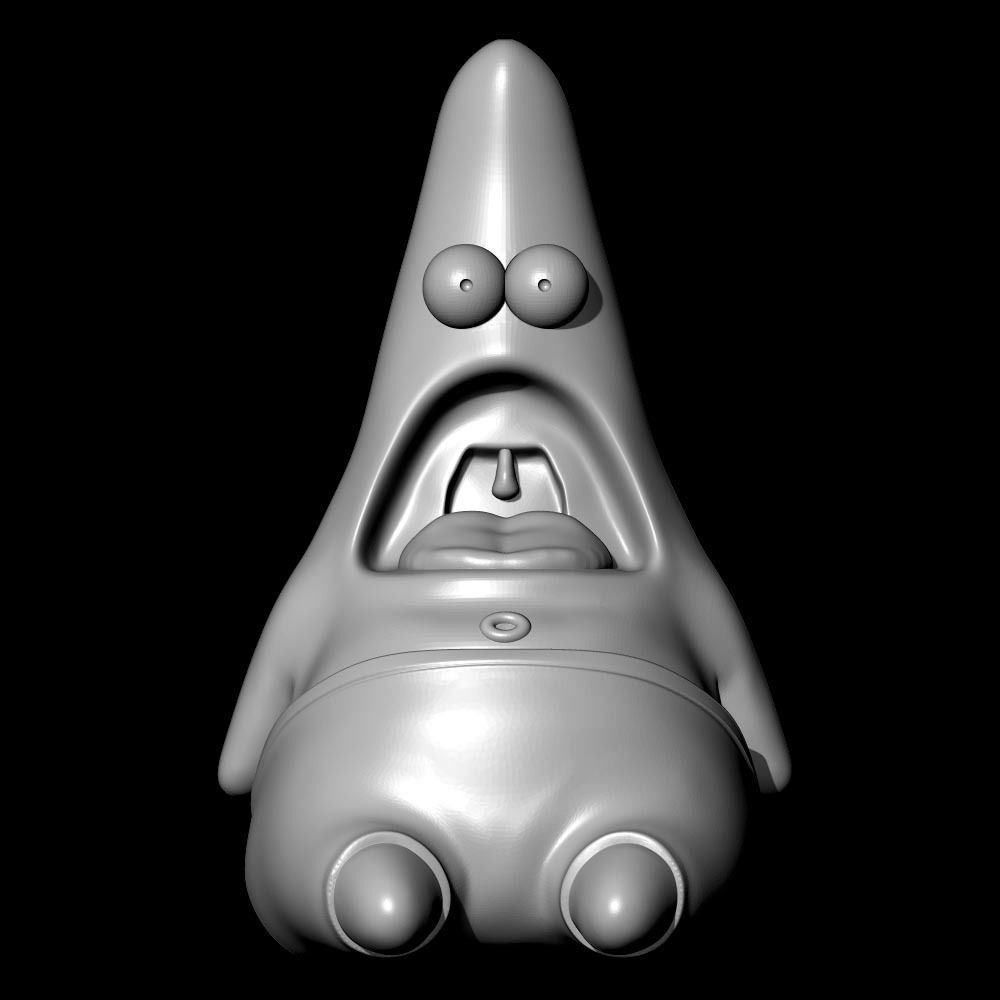 Patrick star stl Free Free 3D print model_2