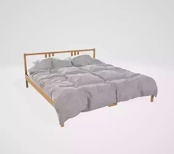 low poly bed AR VR optimized for unity and unreal 