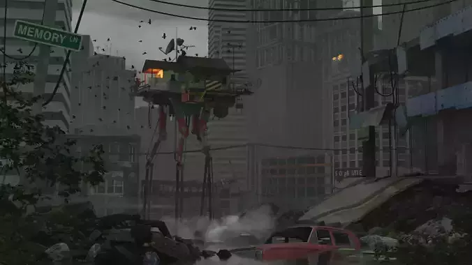 Walking house  Post apocalyptic