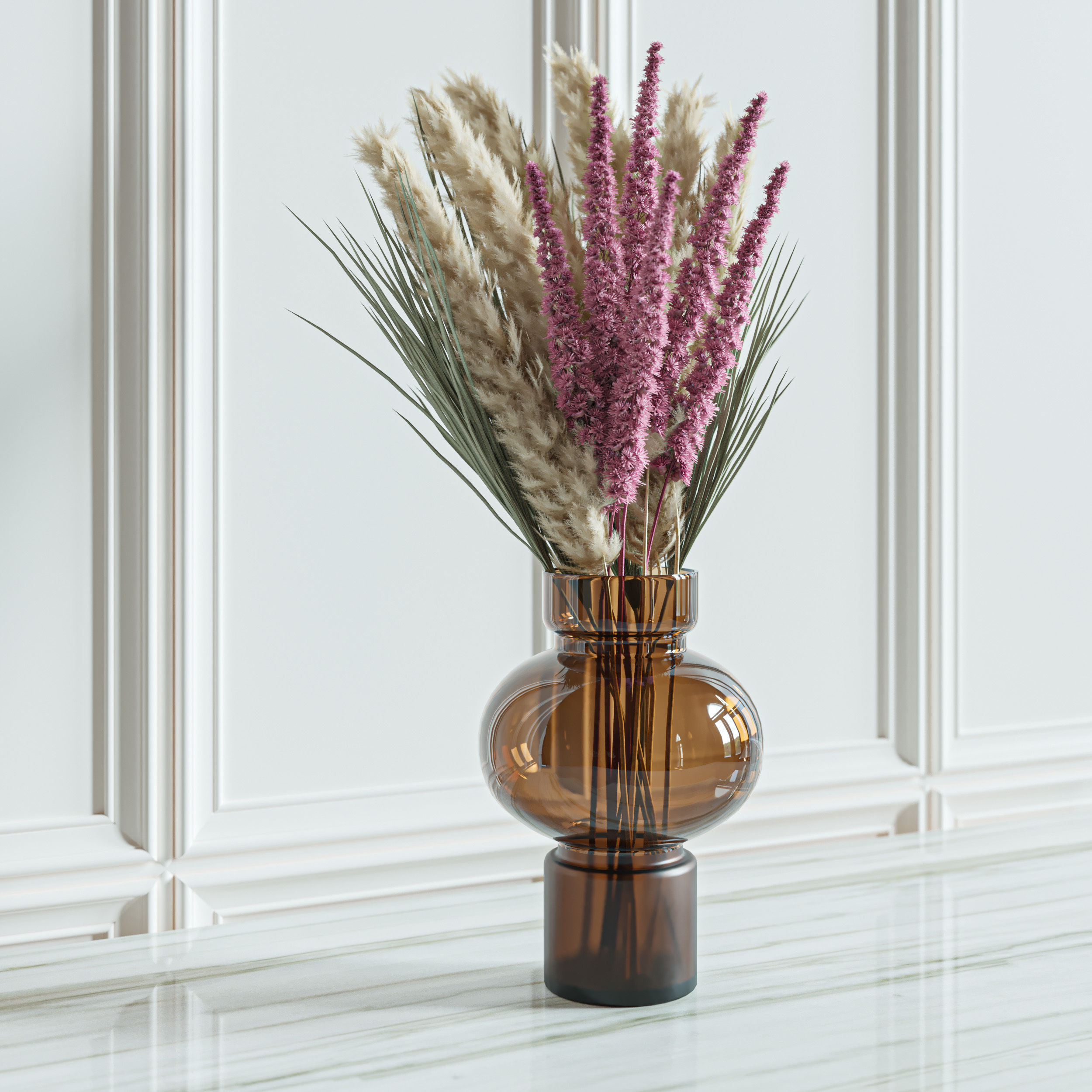 Flower Set 012 3D model_4