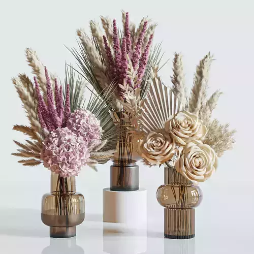 Flower Set 012 3D model