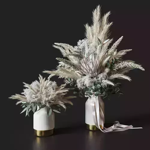 Flower Set 006 Dried flowers 3D model