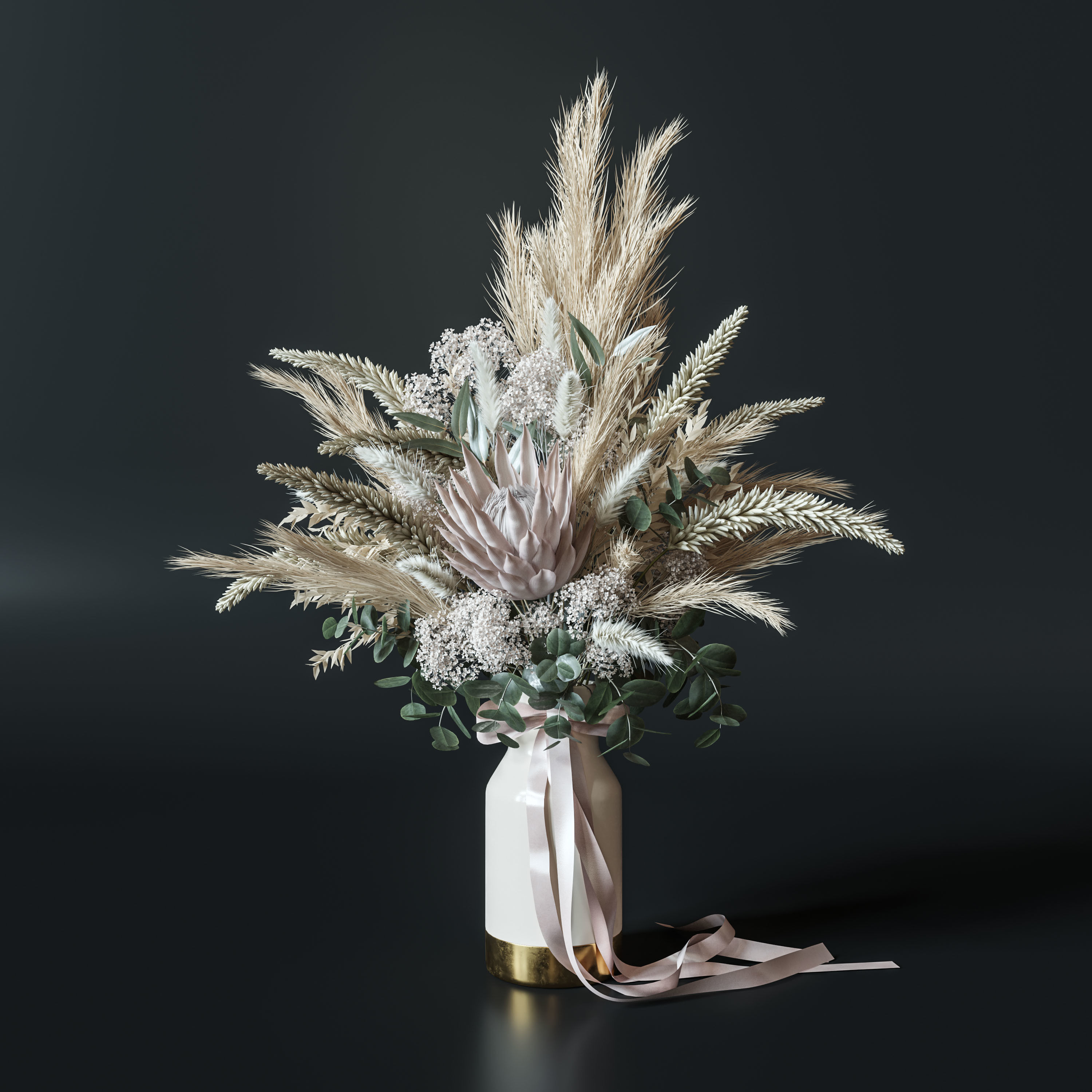 Flower Set 006 Dried flowers 3D model_1