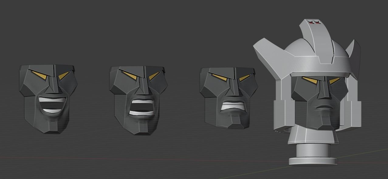 Marvel UK Galvatron Head for FansToys Sovereign 3D print model_18