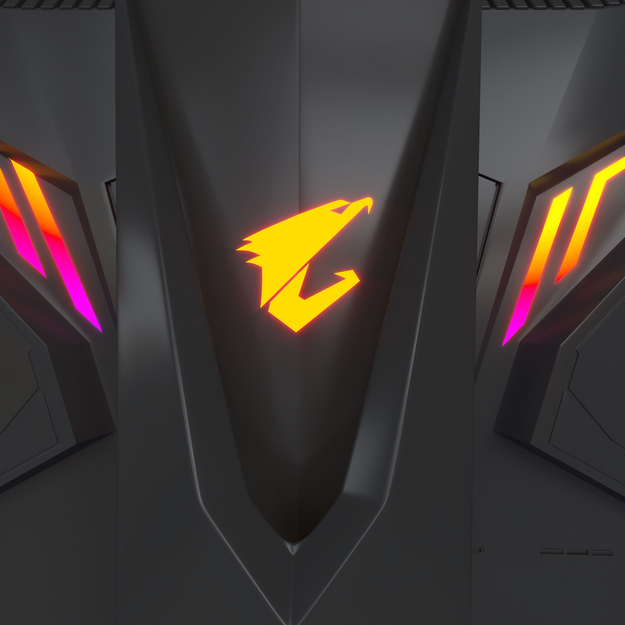 Gigabyte-Aorus-Gaming-Monitor asus gaming monitor 3D model_5