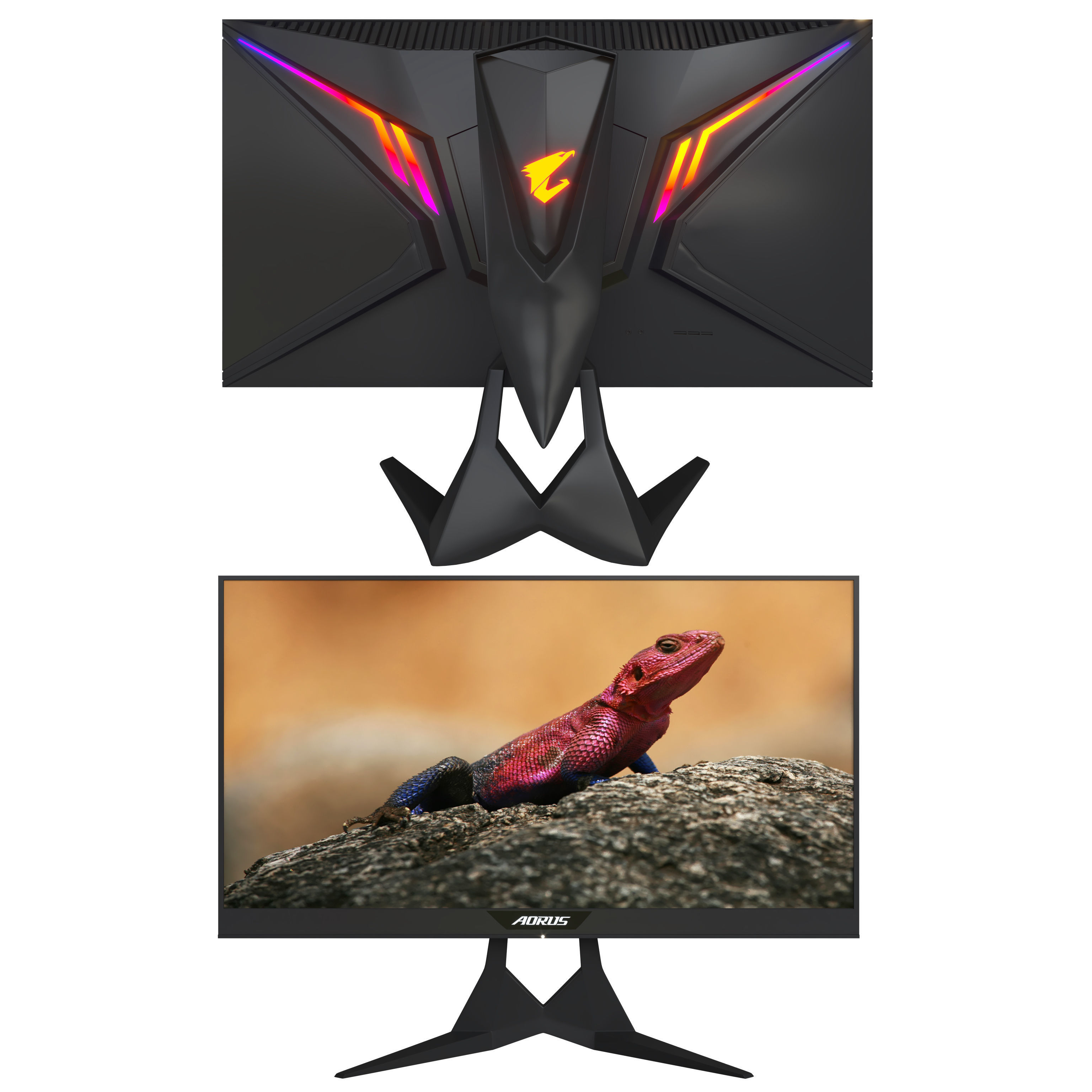 Gigabyte-Aorus-Gaming-Monitor asus gaming monitor 3D model_2