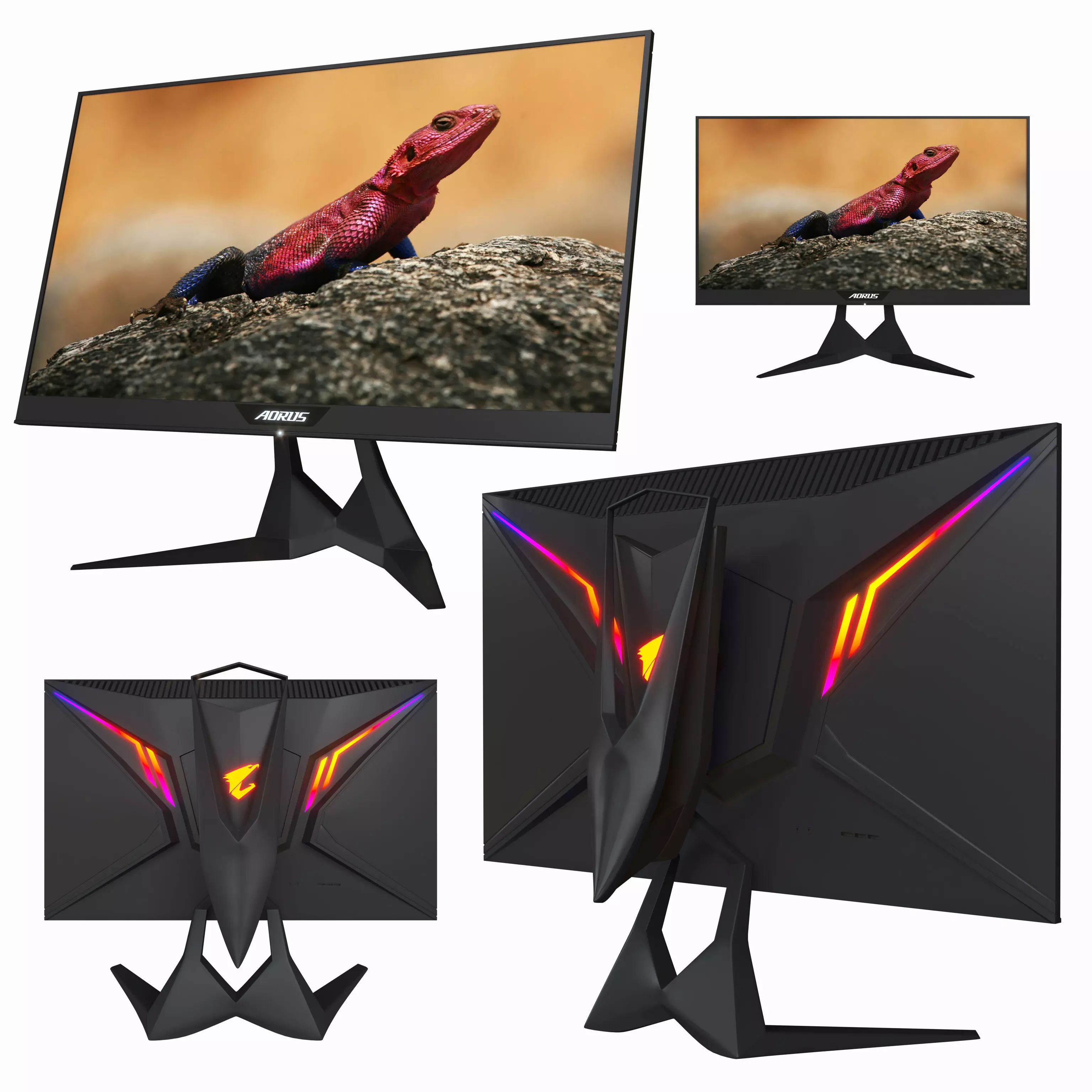 Gigabyte-Aorus-Gaming-Monitor asus gaming monitor 3D model_0