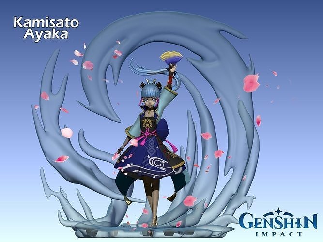 Genshin Impact - Kamisato Ayaka 3D print model