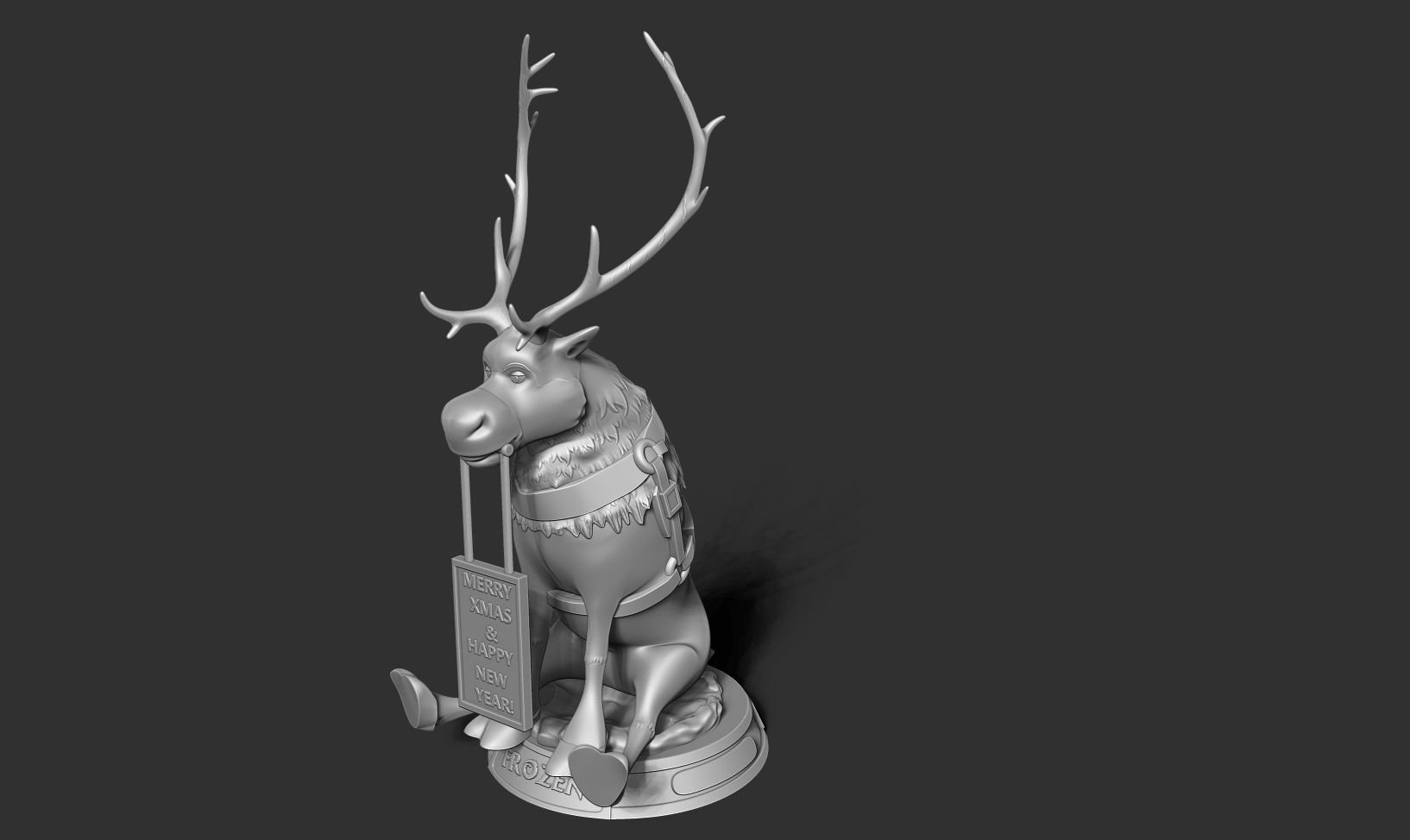 Merry Christmas with Sven 3D print model_14