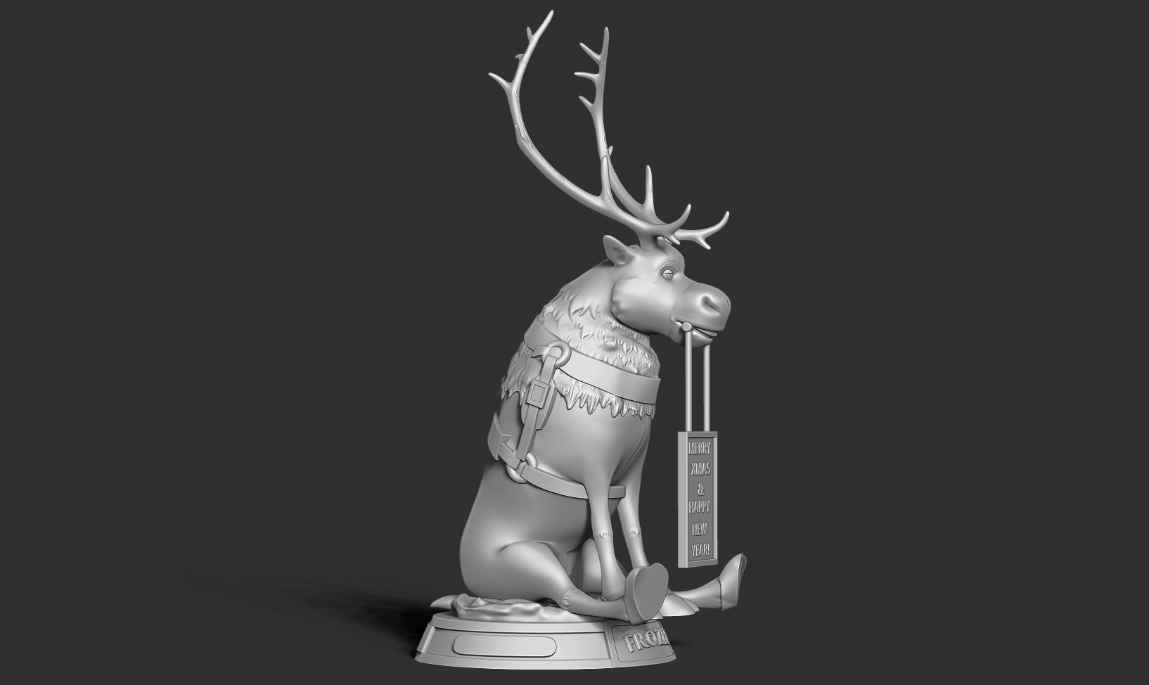 Merry Christmas with Sven 3D print model_10