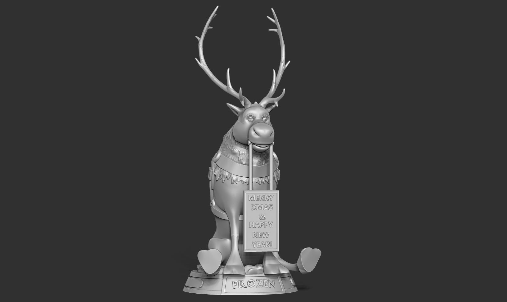Merry Christmas with Sven 3D print model_6