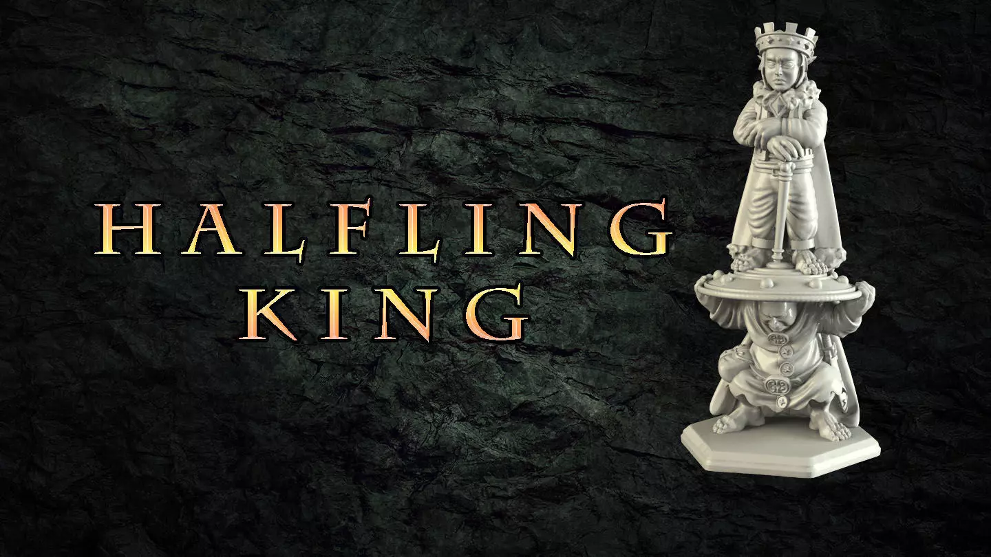 Halfling King 3D print model