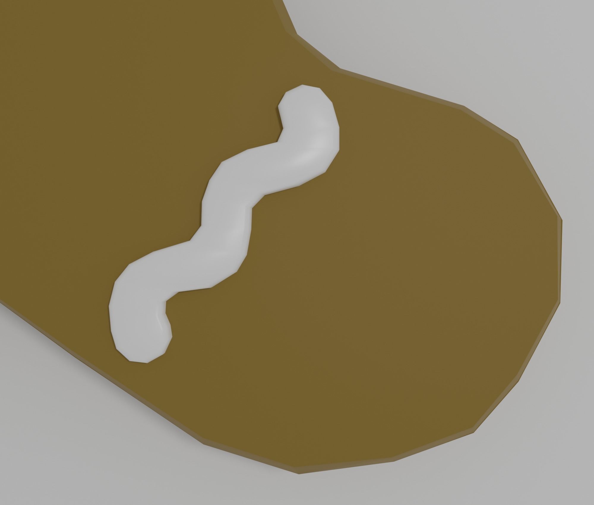 Gingerbread man Low-poly 3D model_17