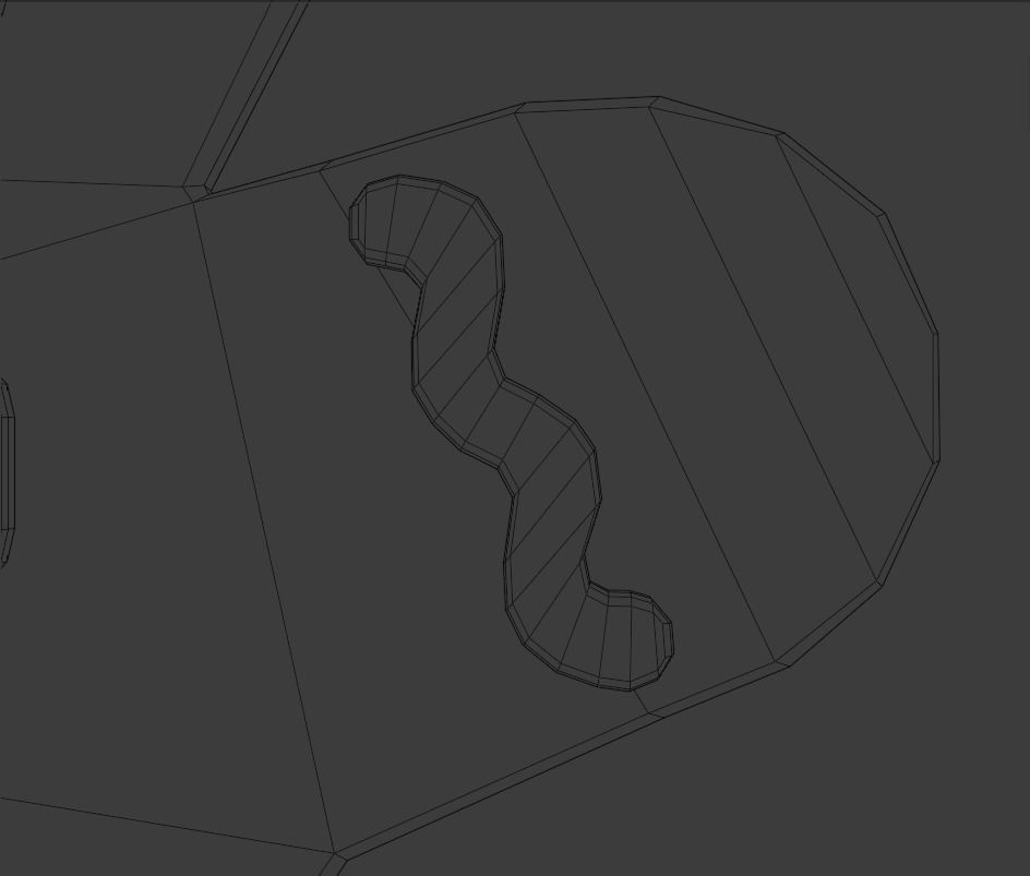 Gingerbread man Low-poly 3D model_16