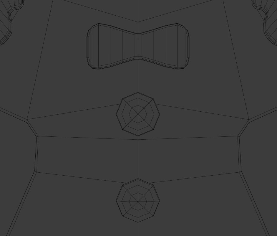 Gingerbread man Low-poly 3D model_14