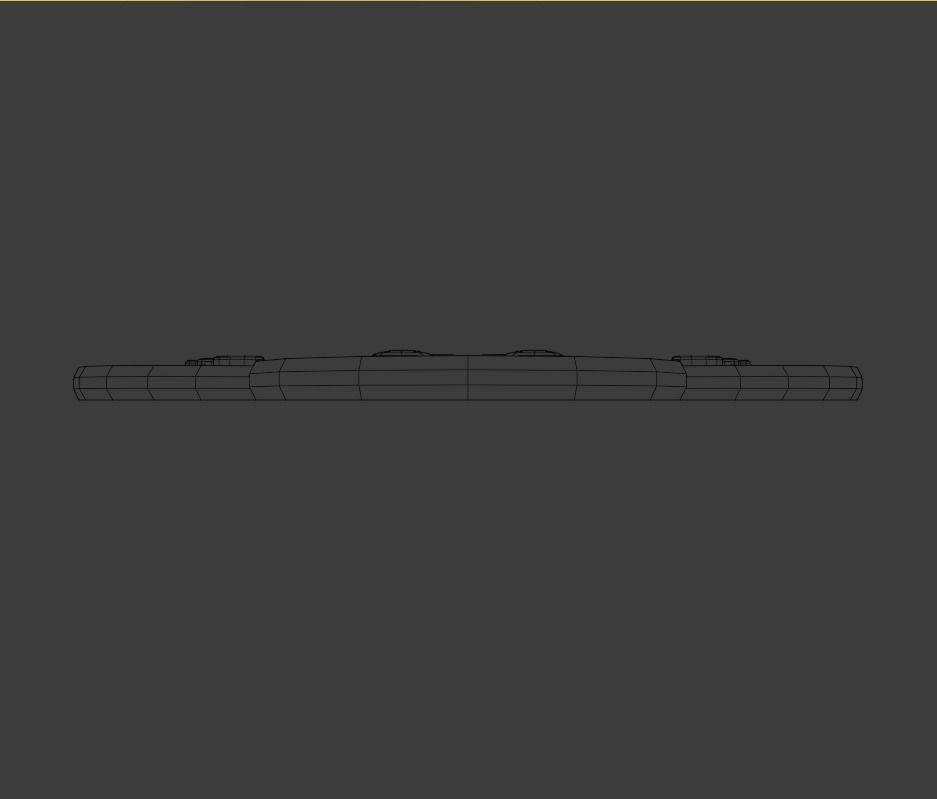 Gingerbread man Low-poly 3D model_8