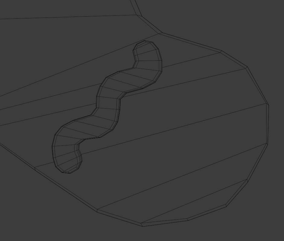 Gingerbread man Low-poly 3D model_18