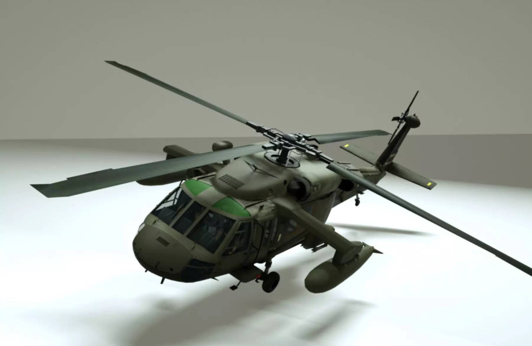 armed helicopter 3D model