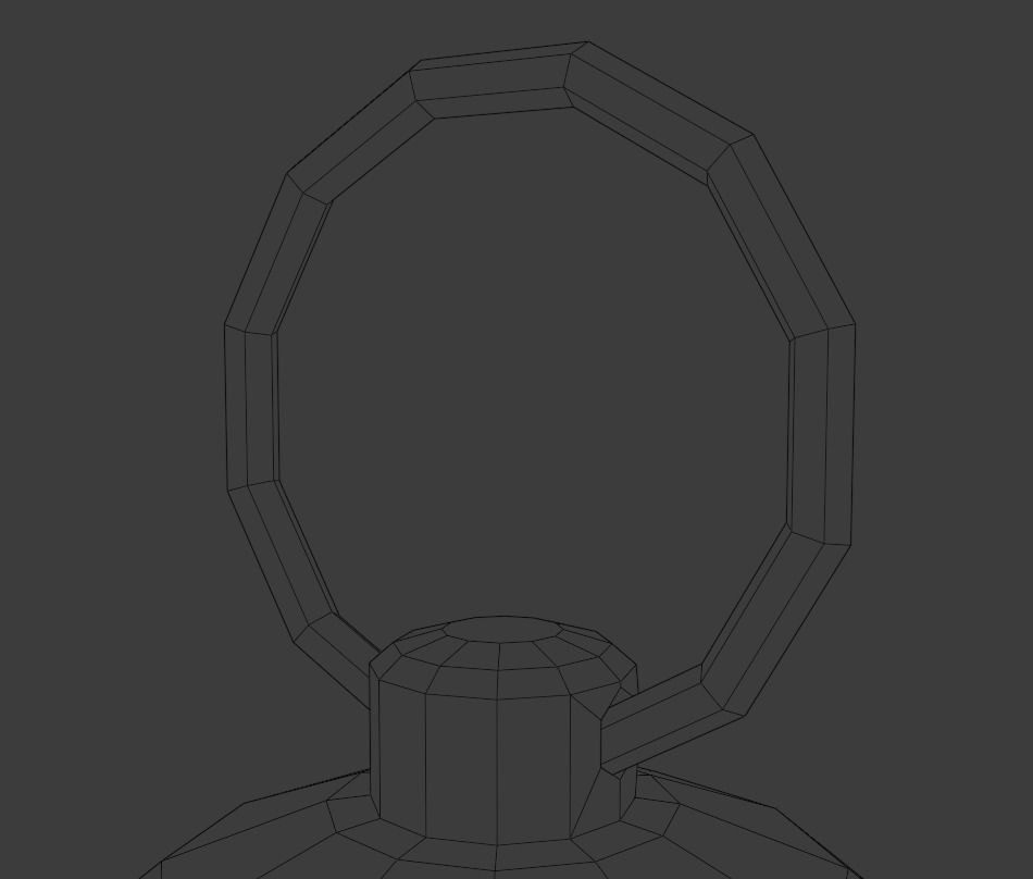 Golden bell Free low-poly 3D model_12