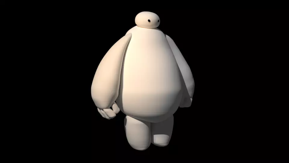 Baymax big man 3D model_0