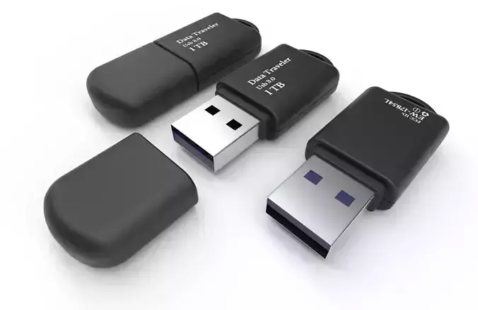 USB  Drive M1 Low-poly 3D model