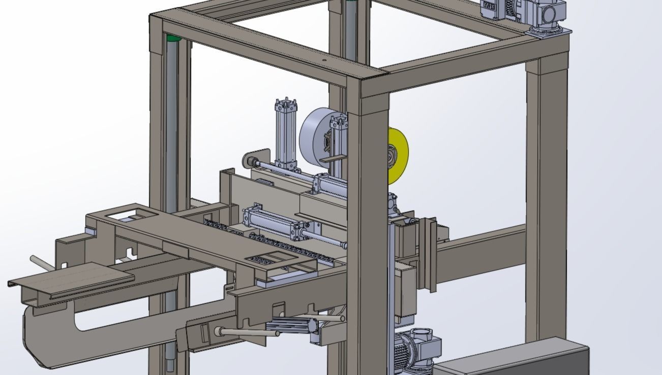 Box sealing machine Assembly   3D model_10