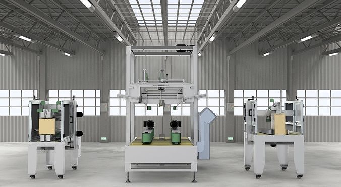 Box sealing machine Assembly   3D model