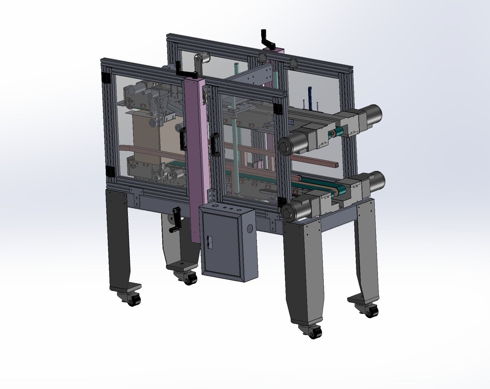 Box sealing machine Assembly   3D model_5