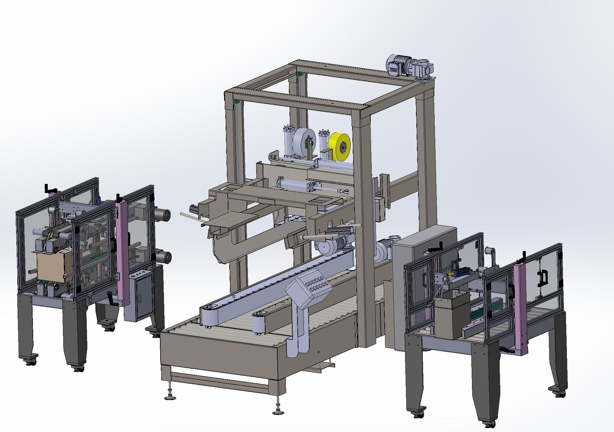 Box sealing machine Assembly   3D model_25