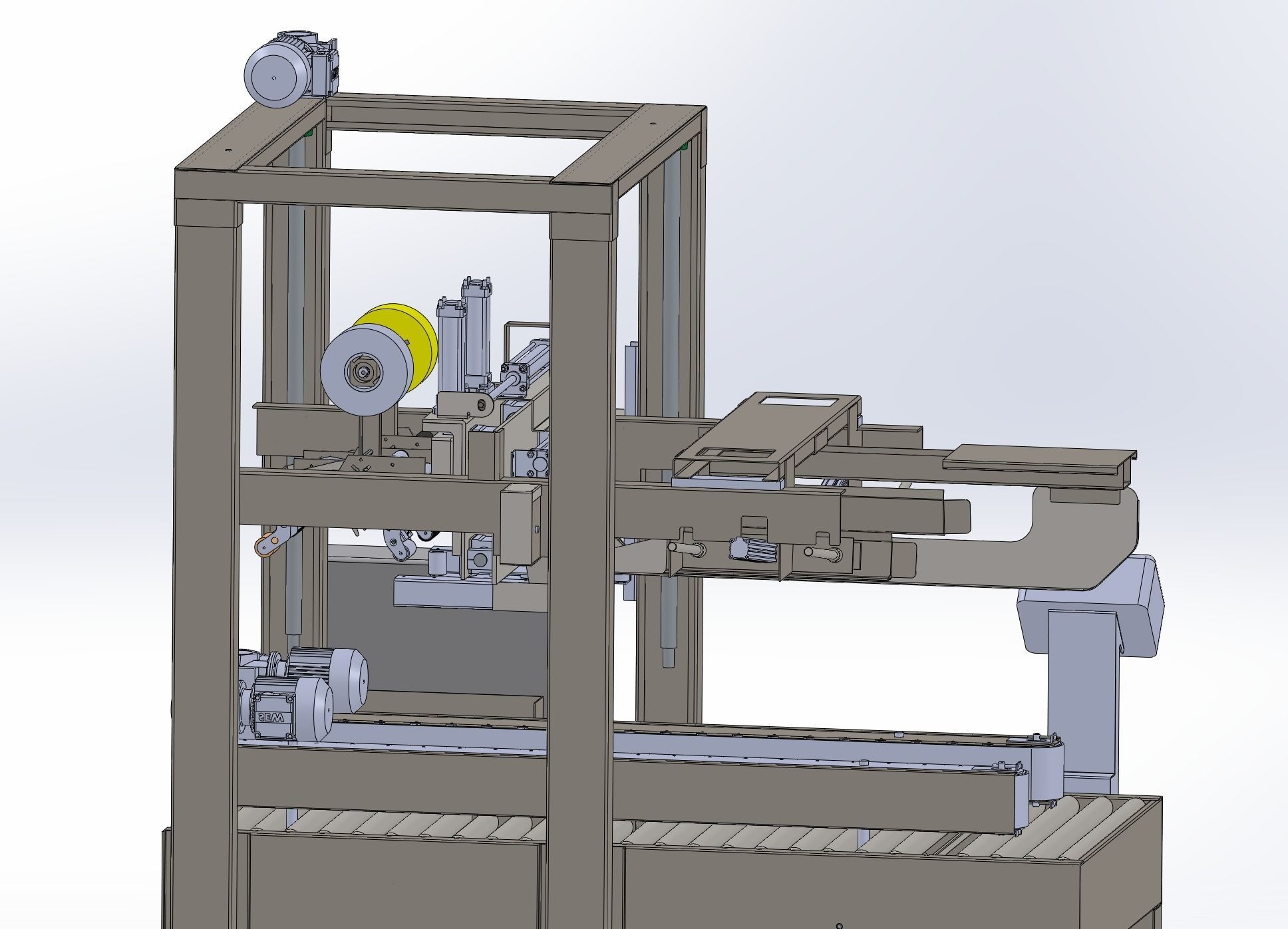 Box sealing machine Assembly   3D model_12