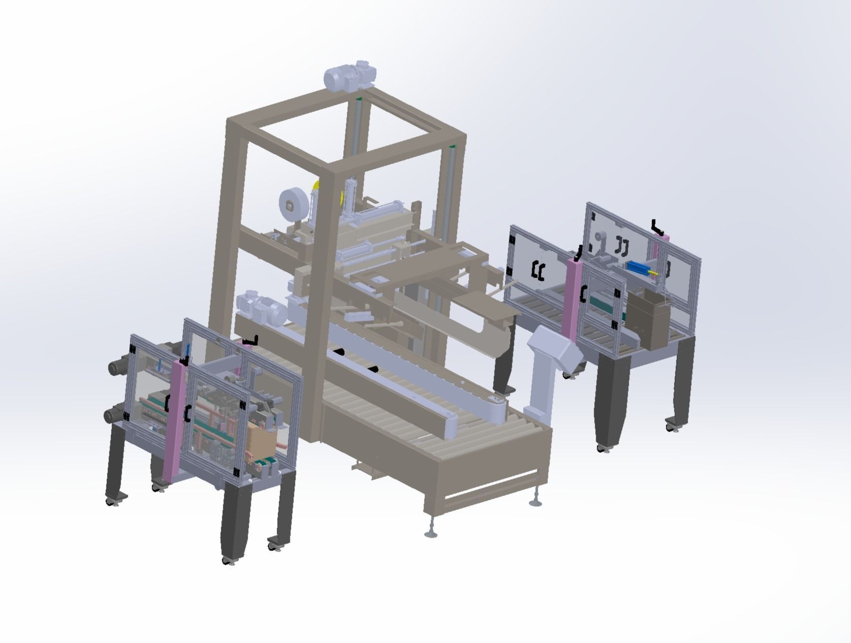 Box sealing machine Assembly   3D model_22