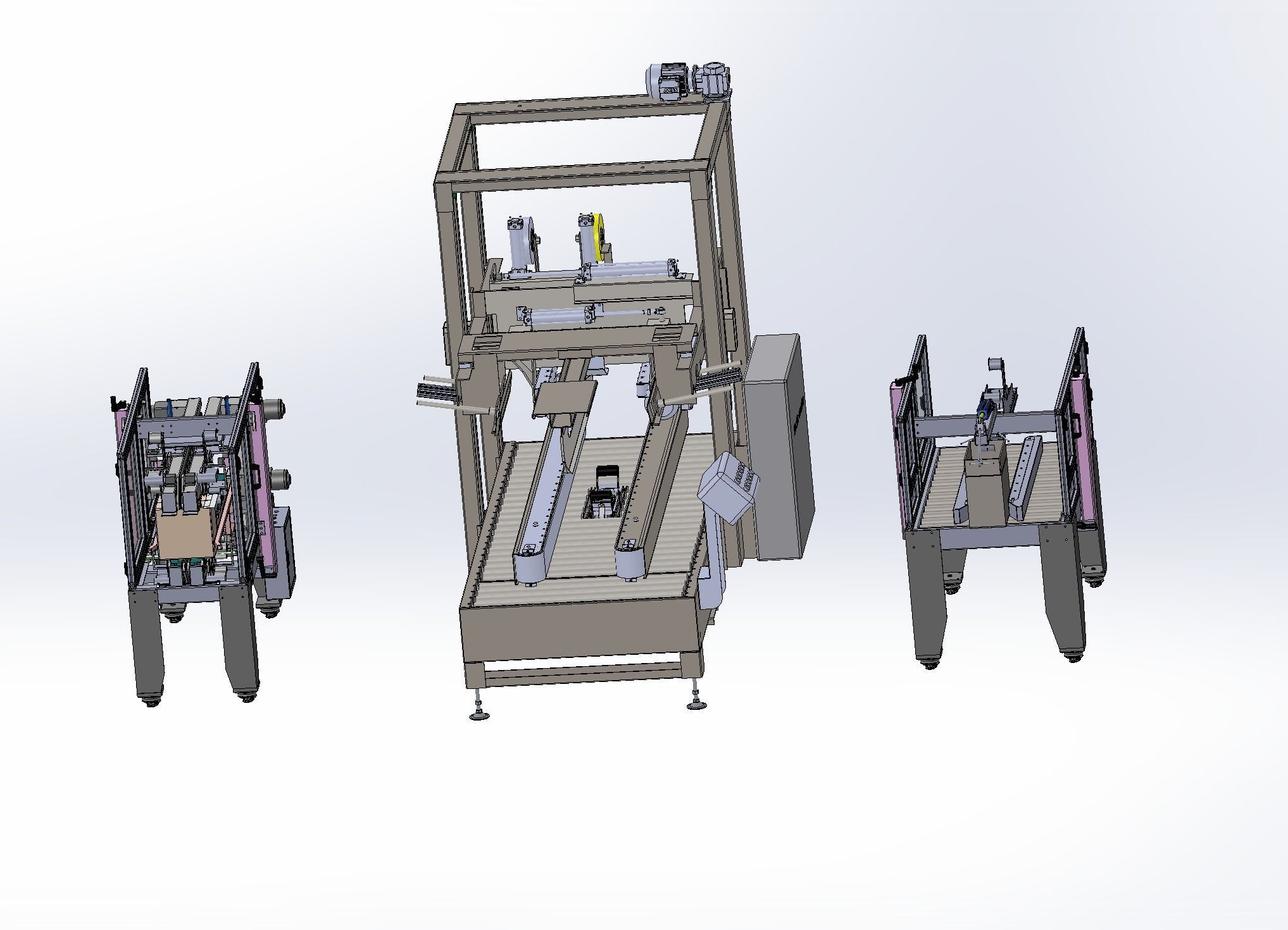 Box sealing machine Assembly   3D model_23