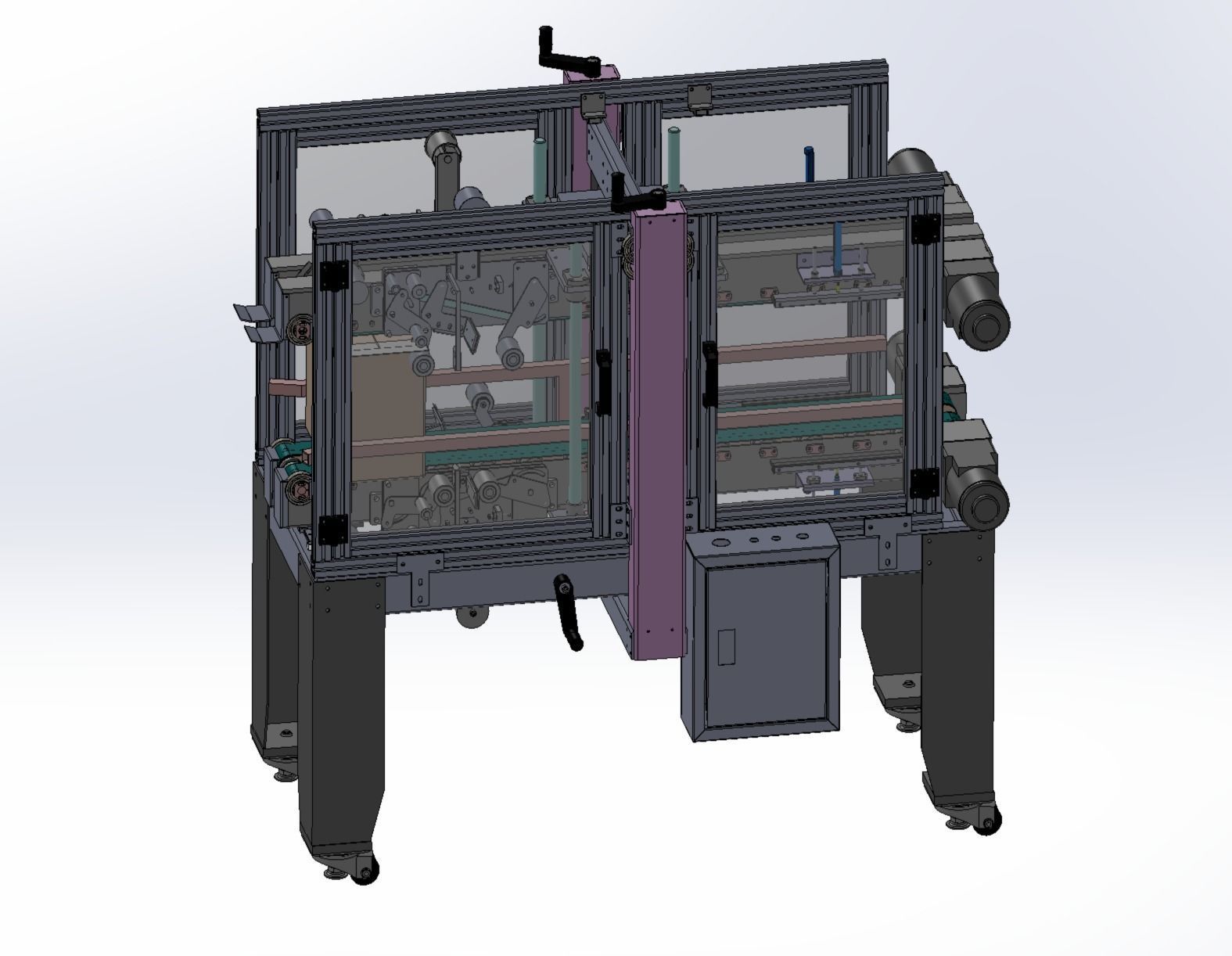 Box sealing machine Assembly   3D model_4