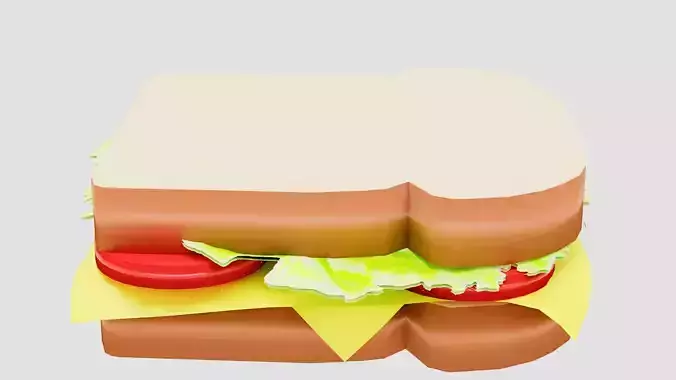 SANDWICH with lettuce and tomatoes