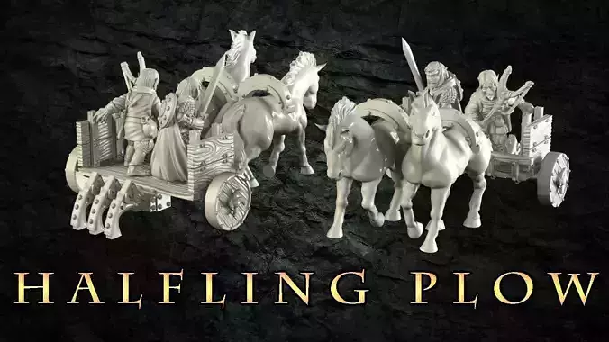 Halfling Plow 3D print model