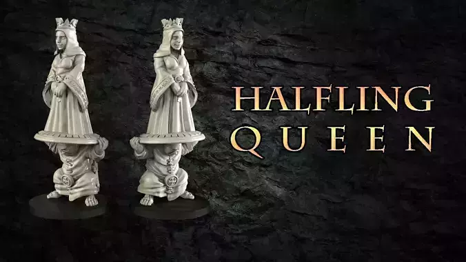 Halfling Queen 3D print model