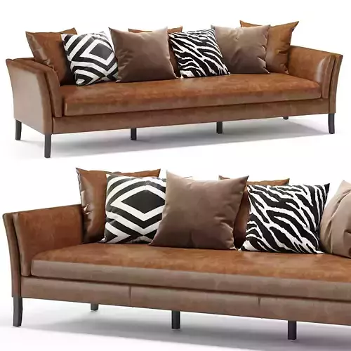 RH  SORENSEN LEATHER SOFA 3D model