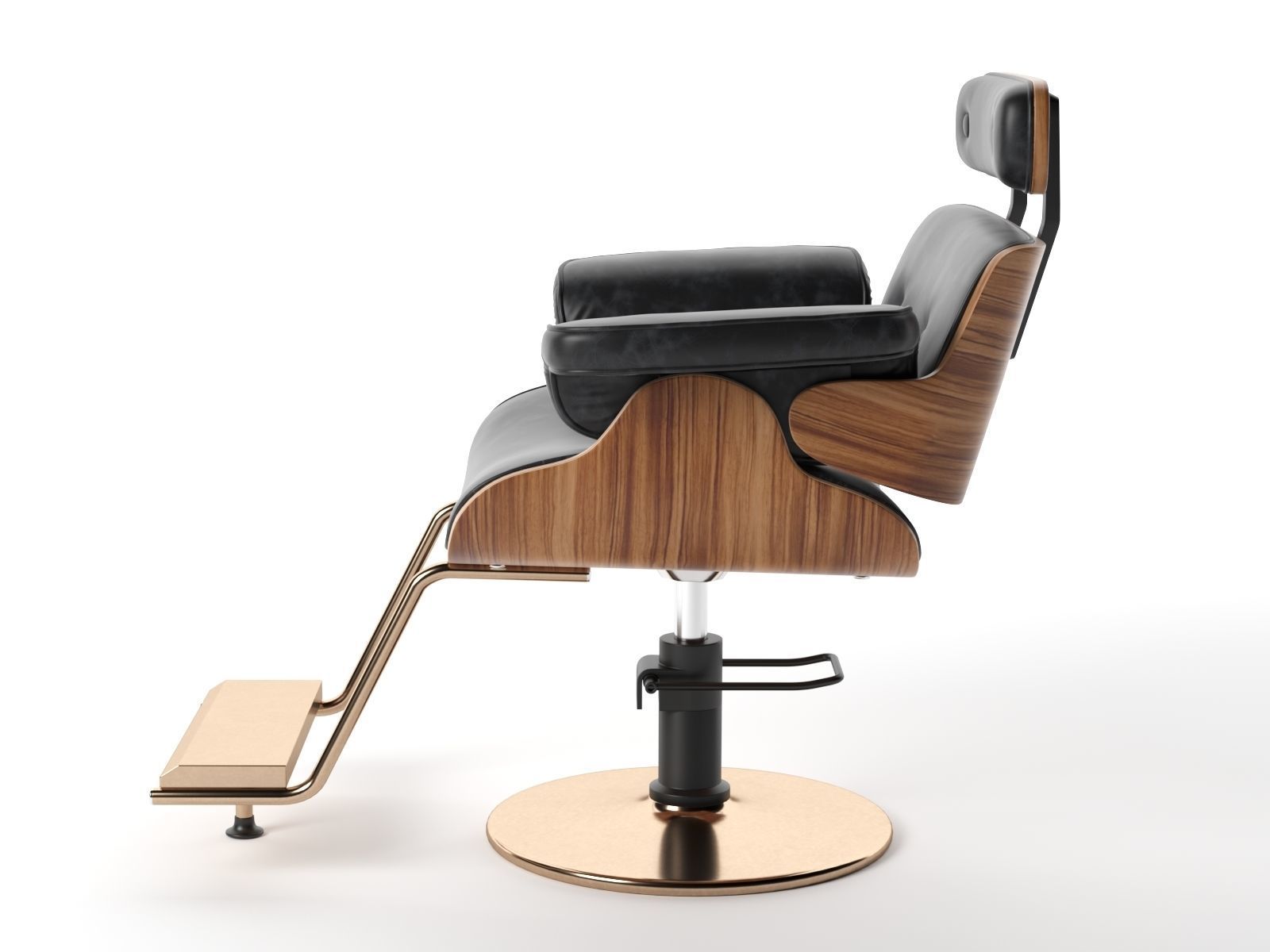 High-End Barber Chair 3D model_1