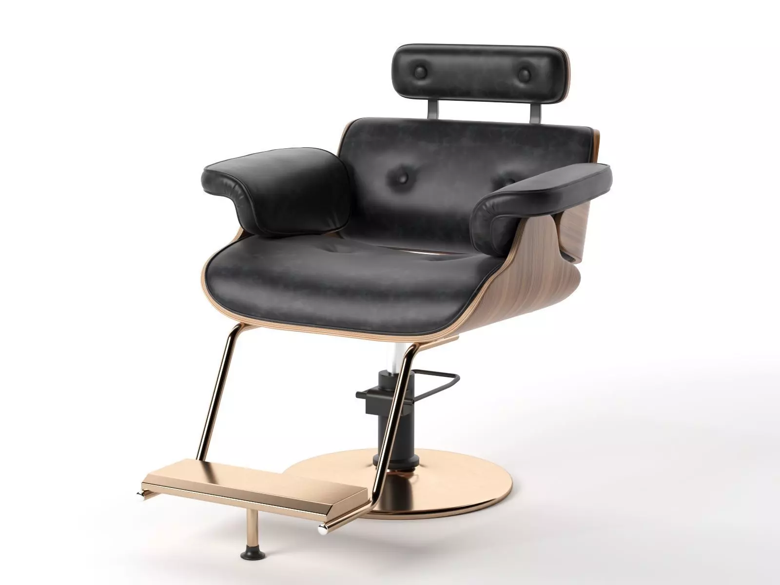 High-End Barber Chair 3D model_0