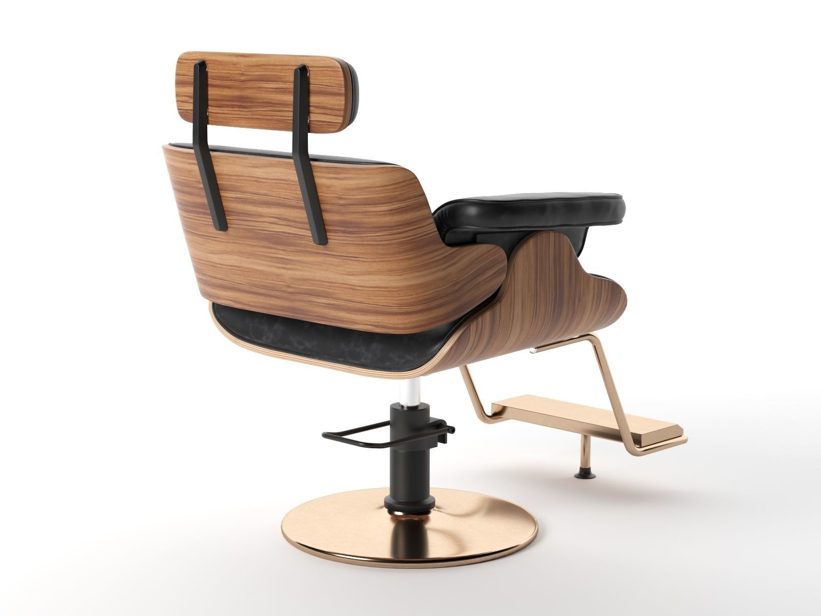 High-End Barber Chair 3D model_2