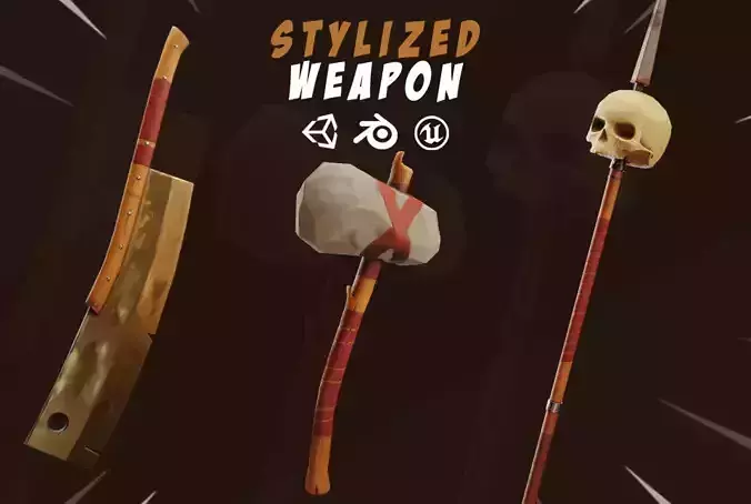 Stylized weapon pack