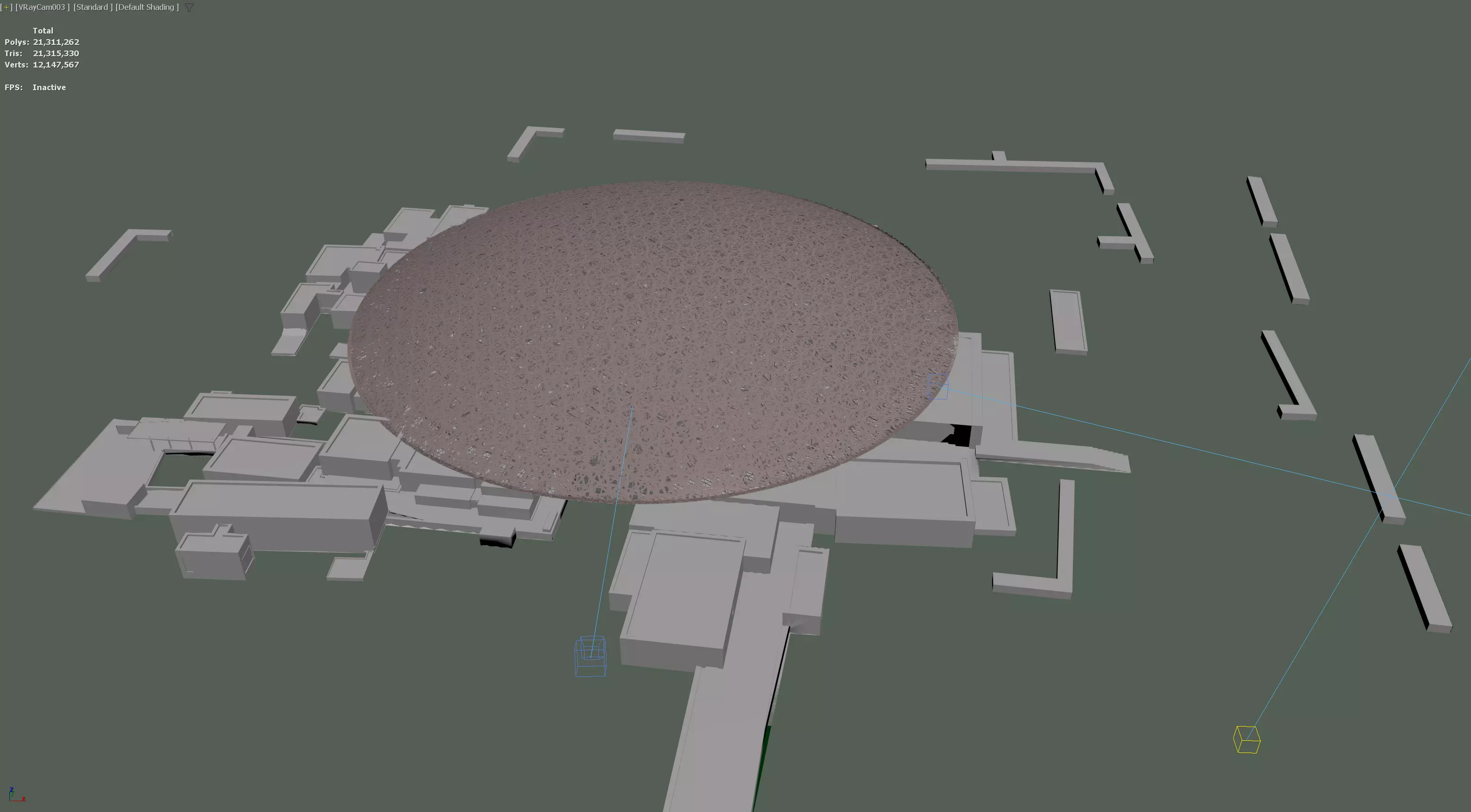 Louvre Abu Dhabi Museum 3D Model 3D model_7