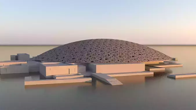 Louvre Abu Dhabi Museum 3D Model 3D model