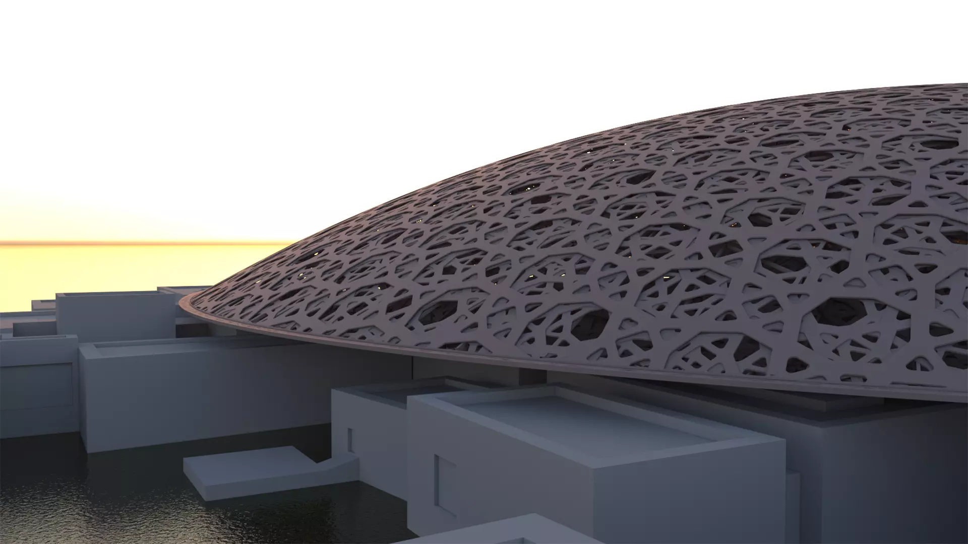 Louvre Abu Dhabi Museum 3D Model 3D model_2